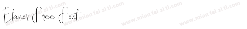 Elanor Free Font字体转换